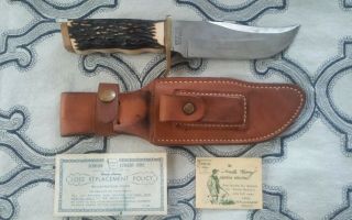 Vintage Schrade 171UH Uncle Henry Pro Hunter Bowie Knife w/ Sheath Box 2