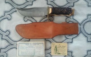 Vintage Schrade 171UH Uncle Henry Pro Hunter Bowie Knife w/ Sheath Box 3