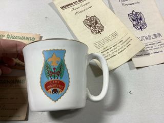 Camp Ingawanis BSA Mug Honor Pamphlets 2 Recognition Cards Brave Scout 0912 - 1 2