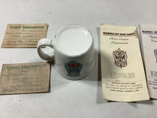 Camp Ingawanis BSA Mug Honor Pamphlets 2 Recognition Cards Brave Scout 0912 - 1 3