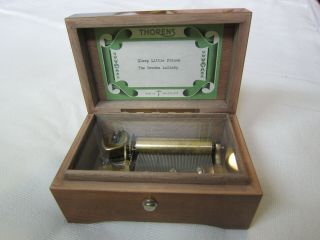 Vintage / Antique Swiss Thorens Music Box,  50 Key,  2 Tunes