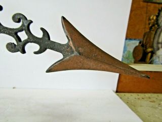 Old Copper Arrow Style Weathervane Missing Glass 3