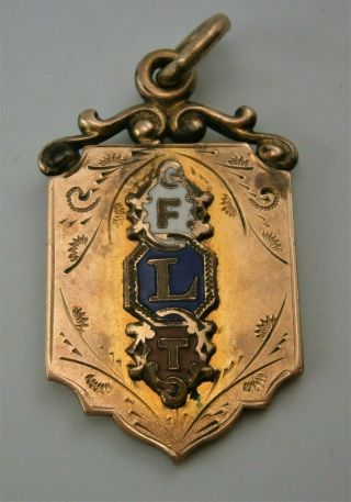 Vintage Gold Filled Independent Order Of Odd Fellows Pendant Fob