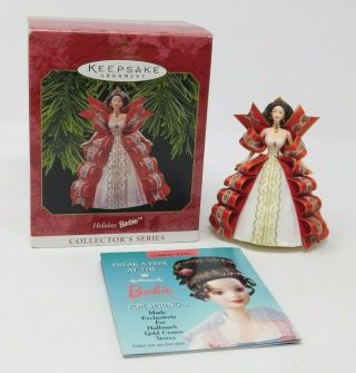Hallmark Keepsake Ornaments 1997 Holiday Barbie 5 In Series