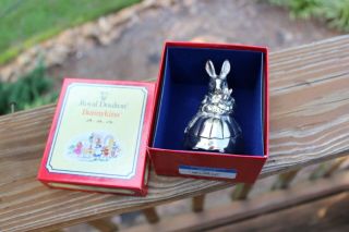 Royal Doulton Bunnykins Mother Rabbit And Baby Silver Plated Music Box 3