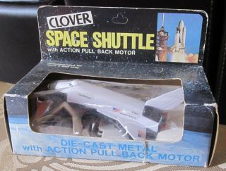 Vintage Nasa Clover Challenger Space Shuttle Die - Cast Model 4473