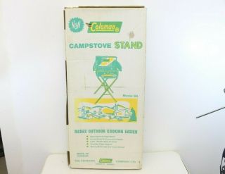 Old Stock Coleman Folding Camp Stove & Grill High Stand Model 9a