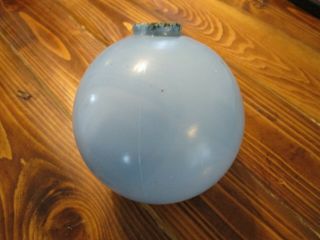 Antique Vintage Blue Milk Glass Lightning Rod Ball