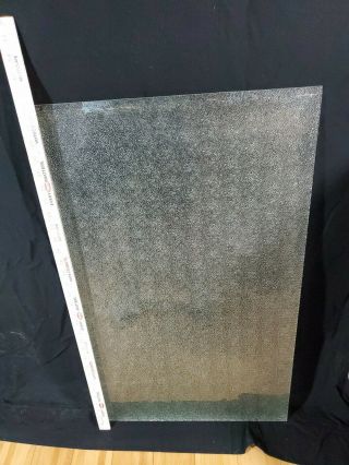 Antique Textured Privacy Window Glass 31 X 18 3/8 1/8 D Old Pane Replacement Art