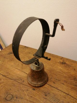 Antique Vintage Butlers,  Servants,  Shop Door Coil Brass Bell