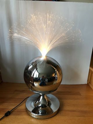 Vintage Fantasia Products Lamp Fiber Optic Rotating,  Model E48044