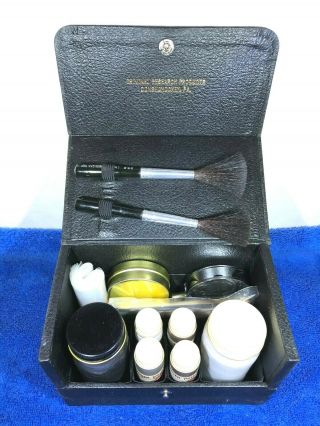 Vintage Police Fingerprint Kit,  Hard Case,  Brushes,  Ink,  Supplies,  Csi