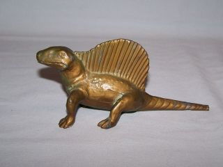 Srg Bronze Brass Metal Dimetrodon Dinosaur Large Version Vintage Rare 1947