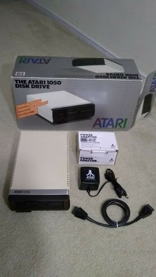 Vintage Atari 1050 Floppy Disk Drive 5.  25 " With Box (not)