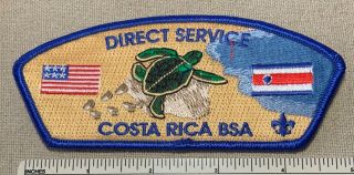 Boy Scouts Costa Rica Direct Service Council Strip Patch Csp - Bsa Scout Turtle