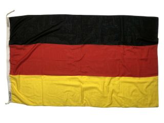Distressed Nautical Flag Germany German Polyester Cloth Old Boat Naval Ship