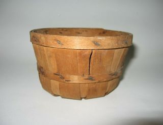 Mini 2 1/2 " Tall Vintage Bushel Basket