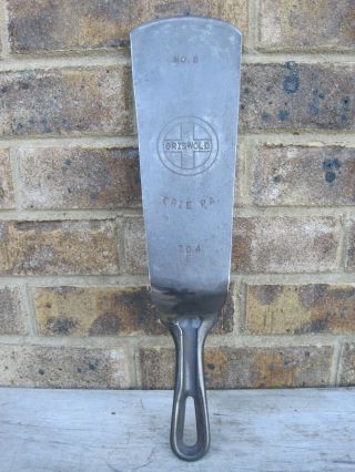 Vintage Griswold Cast Iron Spatula Made From A Groove Handle 8 Skillet 704