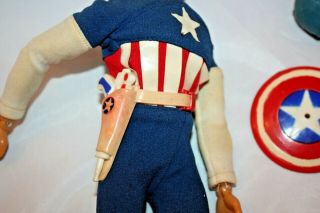 Vintage 1966 Ideal Captain Action Man Boy Captain American outfit w accessories 3