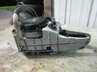 Vintage Sachs Dolmar 112 Chainsaw,  silver gray I pull rope easy,  no bar or chain 3