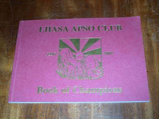 Rare Dog Book " Lhasa Apso Club 3rd Book Of Champions " By Uk Club 1st 2002 Ltd Ed