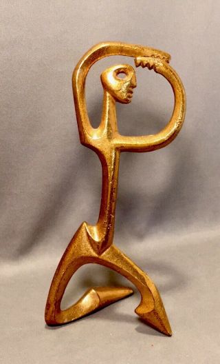 Vintage Mid - Century Modern Frederick Weinberg Abstract Sculpture Not Signed