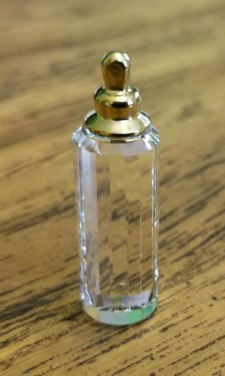 Swarovski Crystal Memories Gold Baby Bottle 9460,  Vintage,  Rare,  And