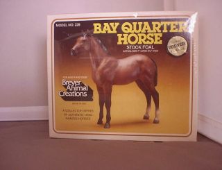 Vintage Breyer 228 Bay Q.  Horse Stock Foal In 1982 Picture Box W/sticker