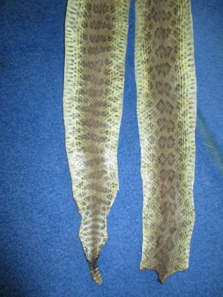 Rattlesnake Skin Prairie Rattle Snake Hide Dry Tanned Wrap Pen Blanks 37 In R1