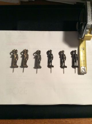 Six Metal Boy Scouts Of America Recruiter Pins