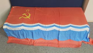 Nos Ussr Flag Of The Estonian Ssr Republic Flag Hammer & Sickle Large