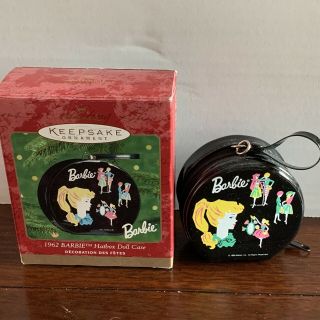 1962 Barbie Hatbox Doll Case 2000 Vinyl Hallmark Keepsake Ornament