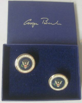 George Bush 1989 - 1993 Seal Of The President Of The United States Cufflinks