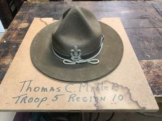 Boy Scouts Of America Vintage Hat From Late 1950 