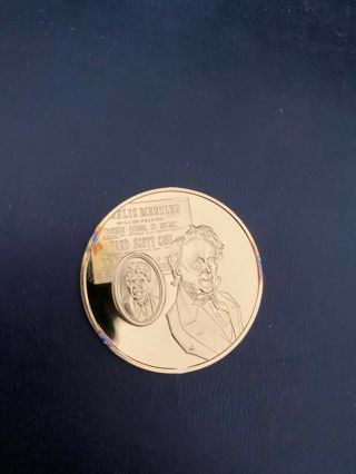 President James Buchanan Gold Plated Coin - The Franklin