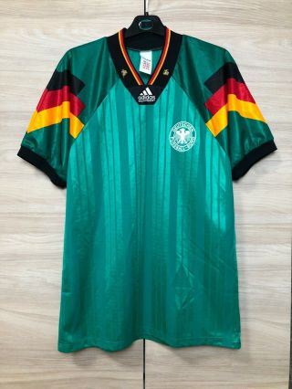 Germany 1992 - 1994 Away Football Soccer Vintage Adidas Shirt Jersey Trikot Size L