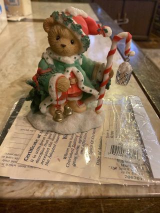 2000 Cherished Teddies Wolfgang The Spirit Of Christmas Is In Us All 706701