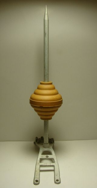 Vintage 1950 " S Lightning Rod W/ Roof Mount,  Filial & Ball Great Display Piece.