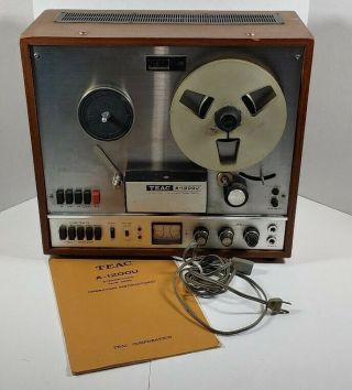 Vintage Teac A - 1200u Reel To Reel 3 Motor Stereo Tape Deck Please Read Discrip