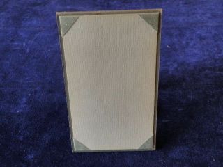 Vtg Simple Easel Pressed Cardboard Picture Frame 3 1/4 X 5 1/2 Photo Opening A42