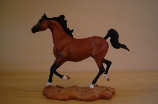 Danbury Noble Steed Arabian Custom Resin Horse By Holly Lenz Cm (repaired)