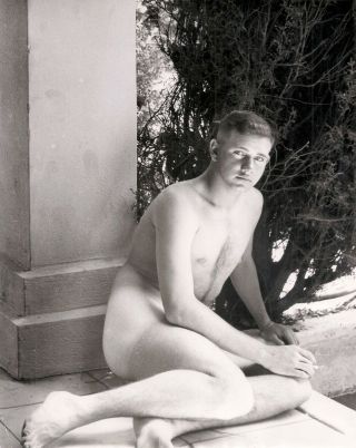 Gay: Vintage 1950s/60s? Nude Male 8x10 Milo Of La Photo Charming Bashful Lad Q8