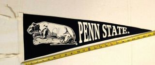 Vintage Penn State Nittany Lions Felt Pennant Raised Letters 24 " Long {b81}