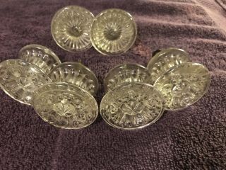 Antique Sandwich Glass Furniture Knobs Pulls Empire Classical 1840’s