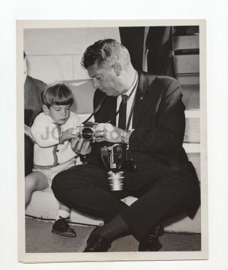 John F.  Kennedy Jr.  - Son Of John F.  Kennedy - Vintage Wire Service Photo