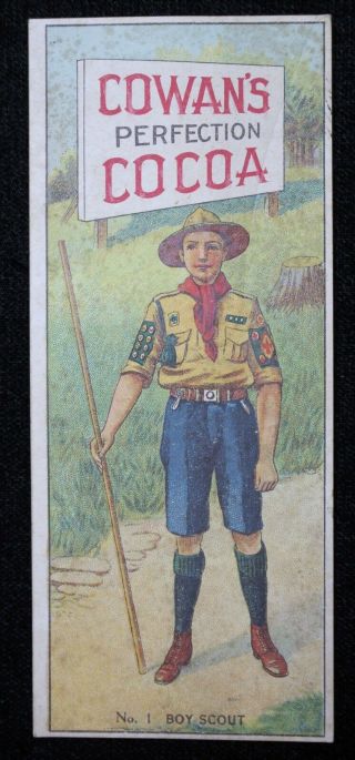 1920 Cowan Cocoa Semaphore Signalling - Boy Scout Series - V7 - 1 Scarce