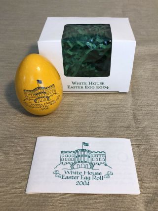 2004 White House Easter Egg - Set 3 - Signature Egg - George & Laura Bush 3
