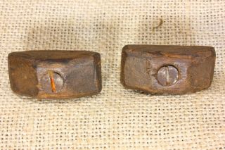 2 Old Wood Turn Button Latches 1 1/2” Jelly Cabinet Cupboard Vintage 1800’s