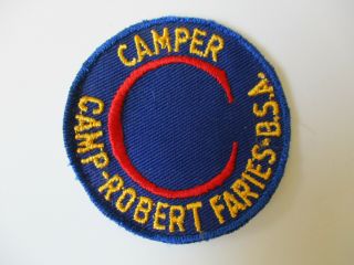 Vintage 1950 Era Bsa Camper Camp Robert Fairies Cut Edge Twill Patch