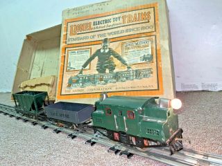 Vintage Lionel Pre - War Freight Train Set 255 153 Engine 803 Coal Lake Shore Car